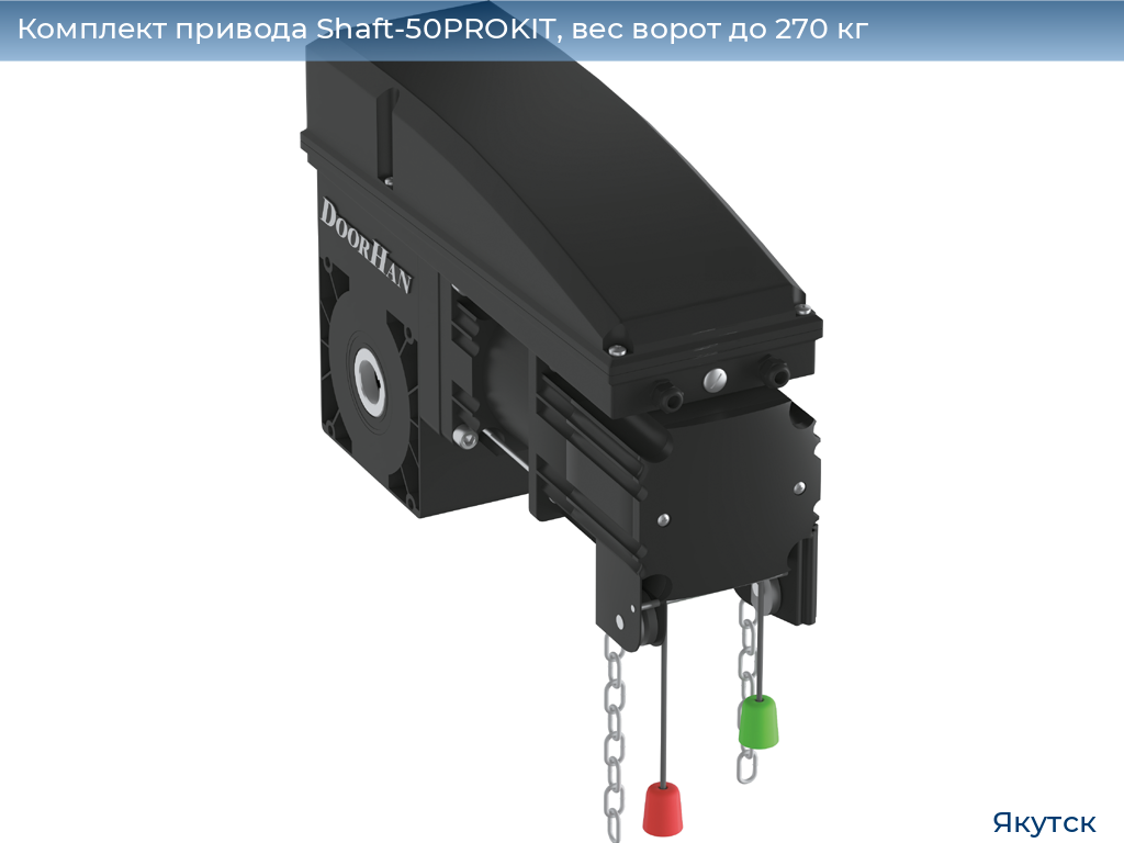 Комплект привода Shaft-50PROKIT, вес ворот до 270 кг, yakutsk.doorhan.ru