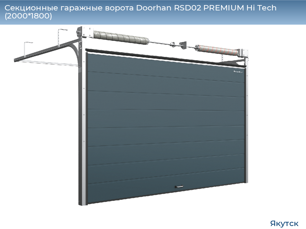 Секционные гаражные ворота Doorhan RSD02 PREMIUM Hi Tech (2000*1800), yakutsk.doorhan.ru